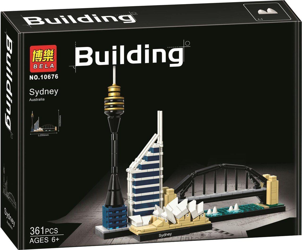 Детский конструктор лего Сидней сити город Bela 10676 Архитектура, аналог Lego city Architecture - фото 2 - id-p158678629