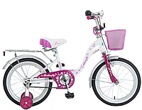 Детский велосипед DELTA Butterfly 16 (белый/розовый, 2020)