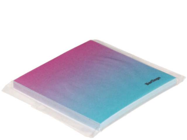 Бумага для заметок с липким краем Berlingo Ultra Sticky. Radiance 75*75 мм, 1 блок*50 л., розовый/голубой - фото 1 - id-p142871704
