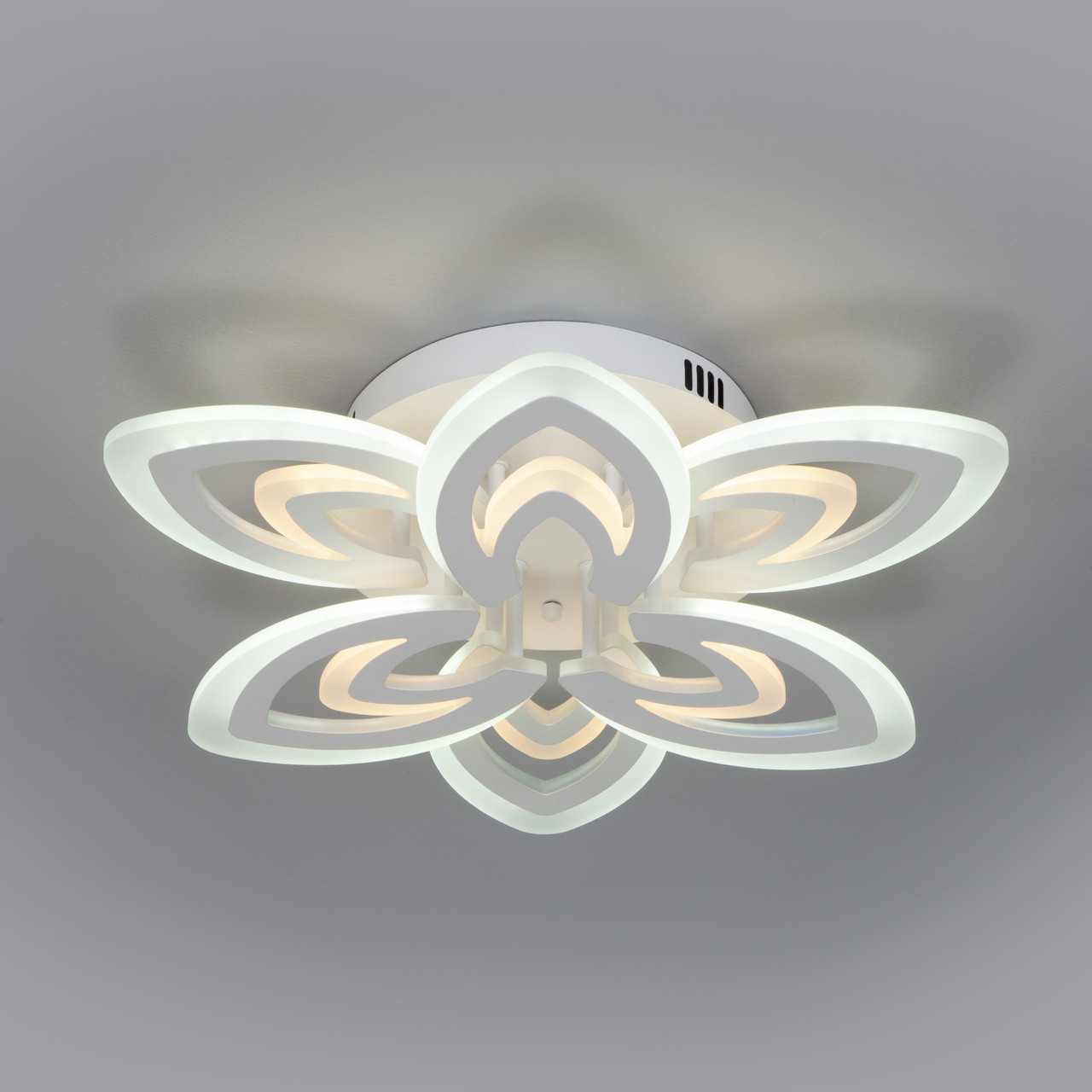 Потолочный светодиодный светильник с пультом управления Eurosvet 90227/6 белый - фото 1 - id-p158691877