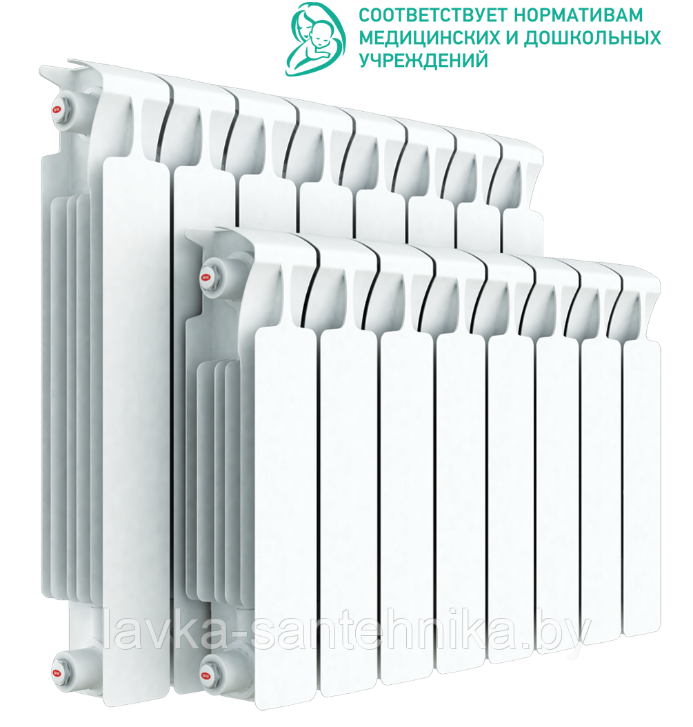 Радиатор биметаллический Rifar MONOLIT 500 (4 секции) - фото 3 - id-p158700528