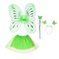 Карнавальный набор "Цветочек", 4 предмета: крылья, жезл, юбка, ободок, 3-5 лет