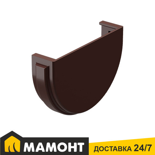 Заглушка желоба Docke Premium ПВХ 120 мм, шоколад - фото 1 - id-p158730157