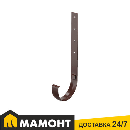 Кронштейн желоба Docke Premium металлический, шоколад - фото 1 - id-p158730167