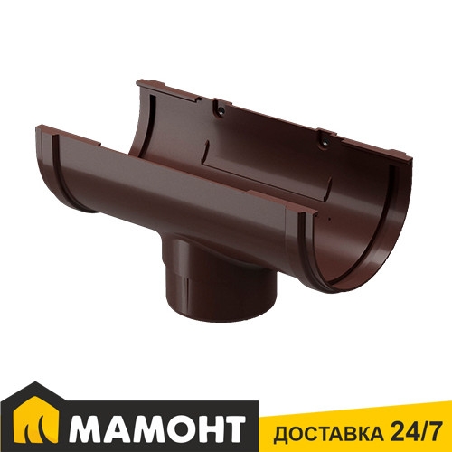 Воронка желоба Docke Premium ПВХ 120 мм / 85 мм, шоколад - фото 1 - id-p158731181