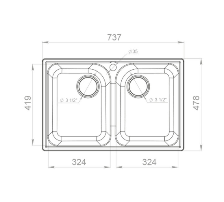 Кухонная мойка GranFest Quarz GF-Z15 - фото 7 - id-p105932155