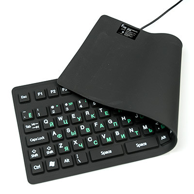 Гибкая силиконовая клавиатура Dialog KFX-03U - фото 5 - id-p158734564