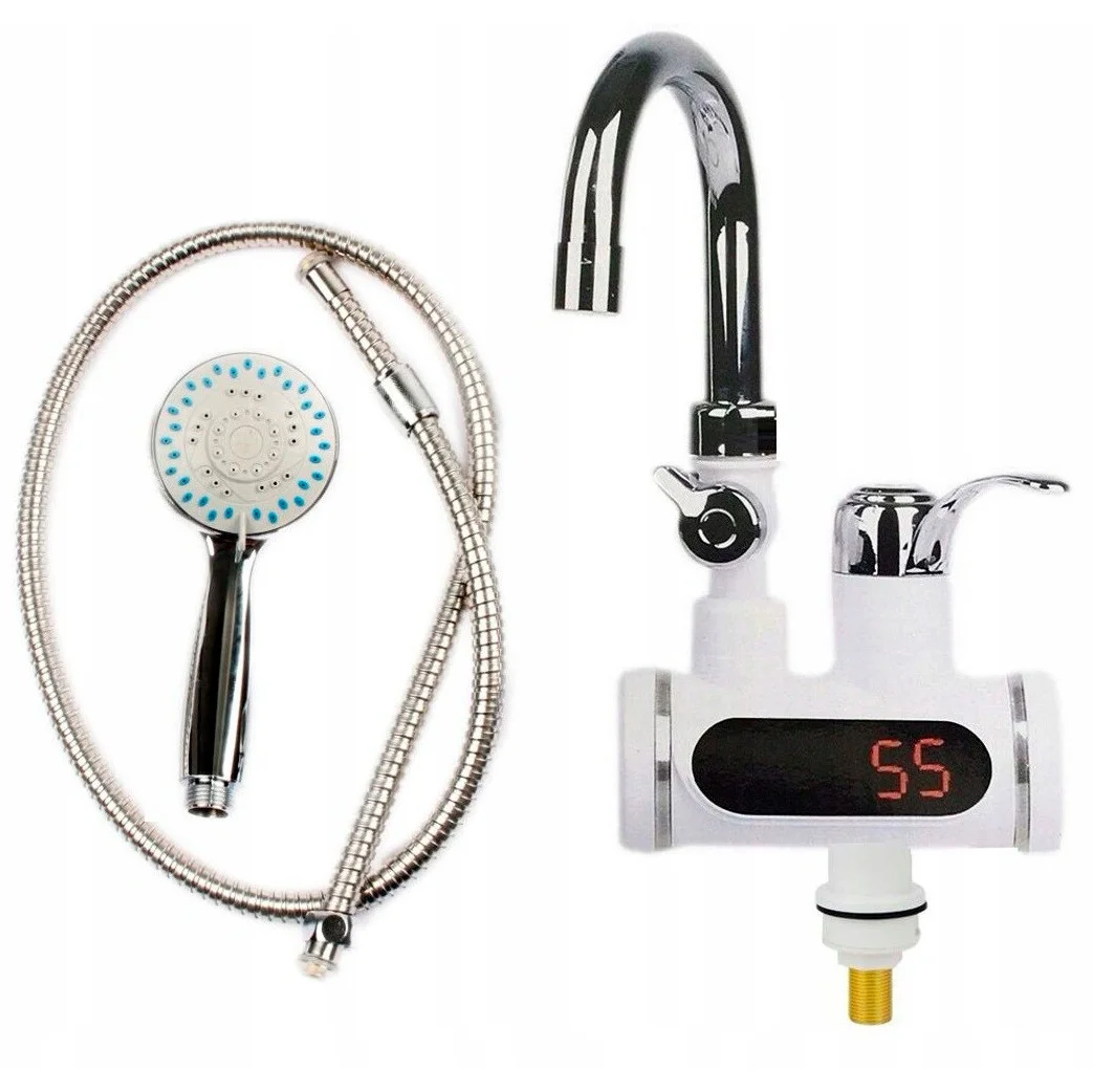 Электрический кран-водонагреватель с дисплеем и душем HY30-07 - фото 1 - id-p158738044