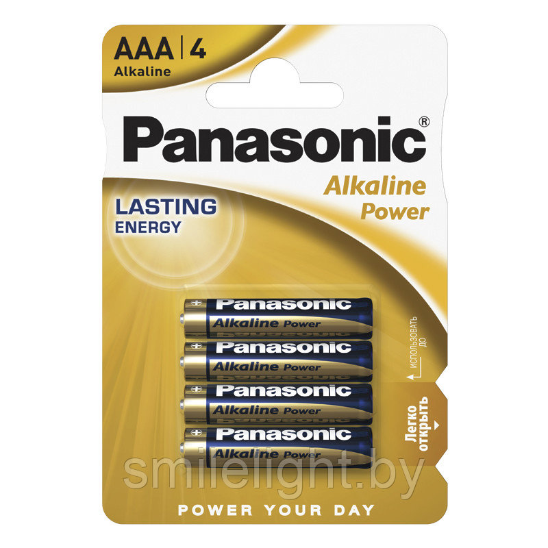 Элемент питания Panasonic AAA alkaline. BL.4