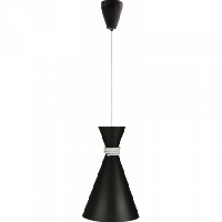 Светильник подвесной VESTA 50311 TOKYO 1x60W, Е-27, черно-белый