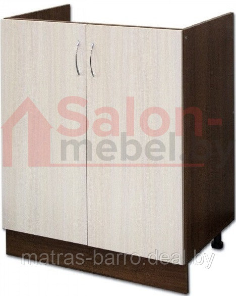 Шкаф кухонный под мойку НШ60м + мойка нержавейка 60х60 см (накладная) - фото 4 - id-p125197144