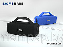 Беспроводная портативная bluetooth (блютус) колонка Booms Bass L18 / Чёрный