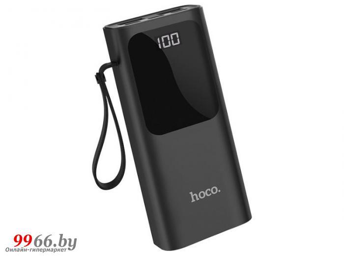 Повербанк внешний аккумулятор Hoco J41 Treasure 10000mAh черный power bank пауэрбанк для телефона - фото 1 - id-p158443964