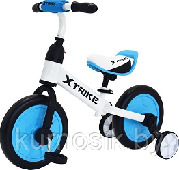 Велосипед  беговел трансформер детский X TRIKE 2 в 1 (арт.3940002B) голубой