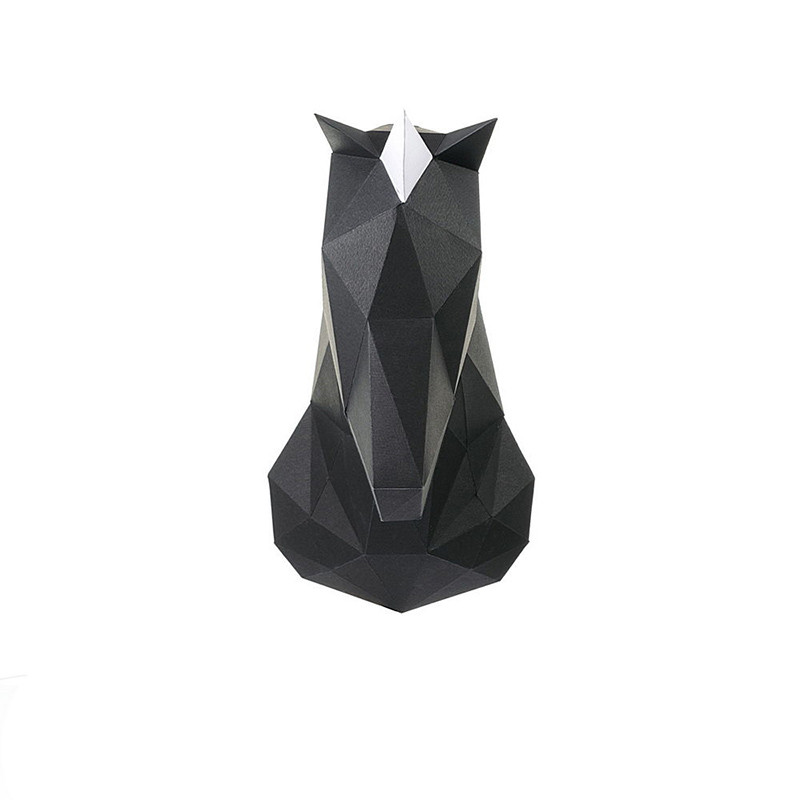 Единорог Вальдемар (черный). 3D конструктор - оригами из картона - фото 5 - id-p158767326
