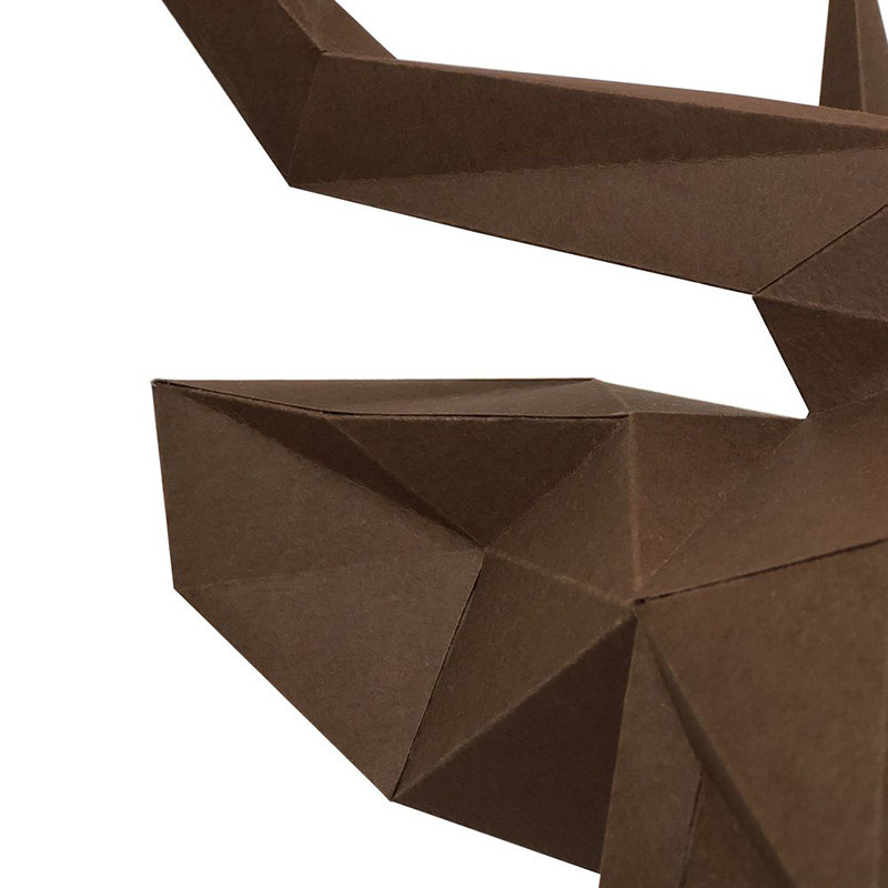 Олень Петрович (шоколадный). 3D конструктор - оригами из картона - фото 6 - id-p158767328