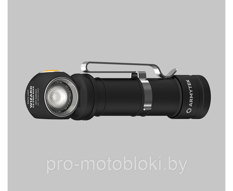 Фонарь Armytek Wizard C2 Pro MAX Magnet USB Белый - фото 5 - id-p158586044