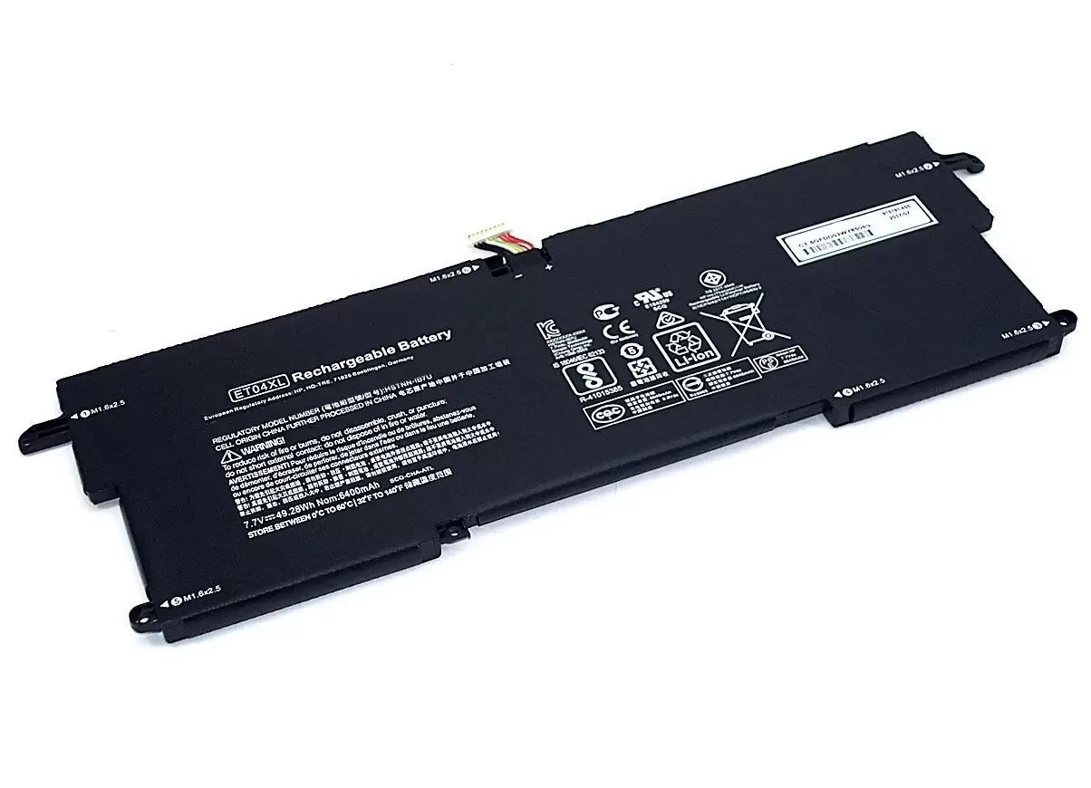 Аккумулятор (батарея) ET04XL для ноутбука HP HSTNN-IB7U, 7.7В, 6470мАч