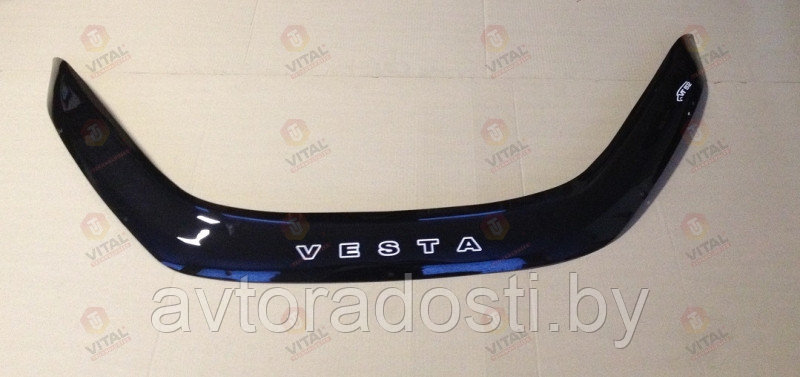 Дефлектор капота для Lada Vesta (2015-) длинный (за фары) / Лада Веста [VZ06] VT52