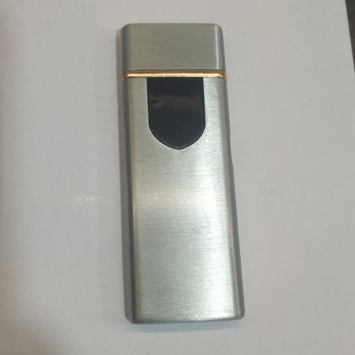 Электронная USB-зажигалка «LIGHTER» серебристая - фото 4 - id-p158188085