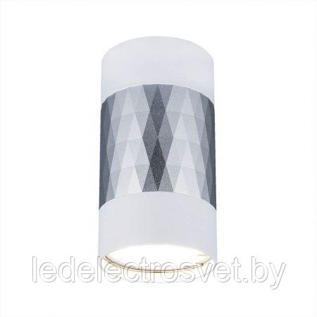 Накладной акцентный светильник DLN110 GU10 белый/серебро