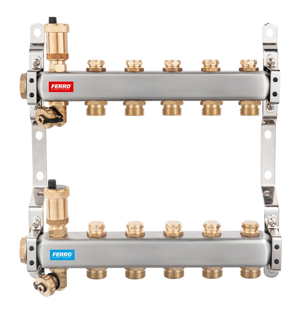 Коллектор на 12 выходов для отопления FERRO (SN-ROU)