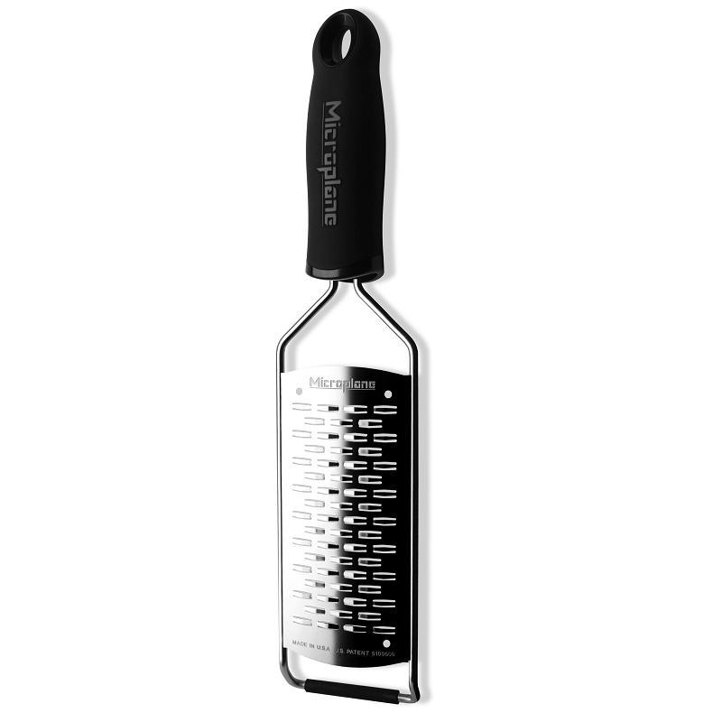 Терка Microplane Gourmet ленточная средняя, нерж.сталь, ручка пластиковая, цвет черный 45002 (США) - фото 1 - id-p157842372