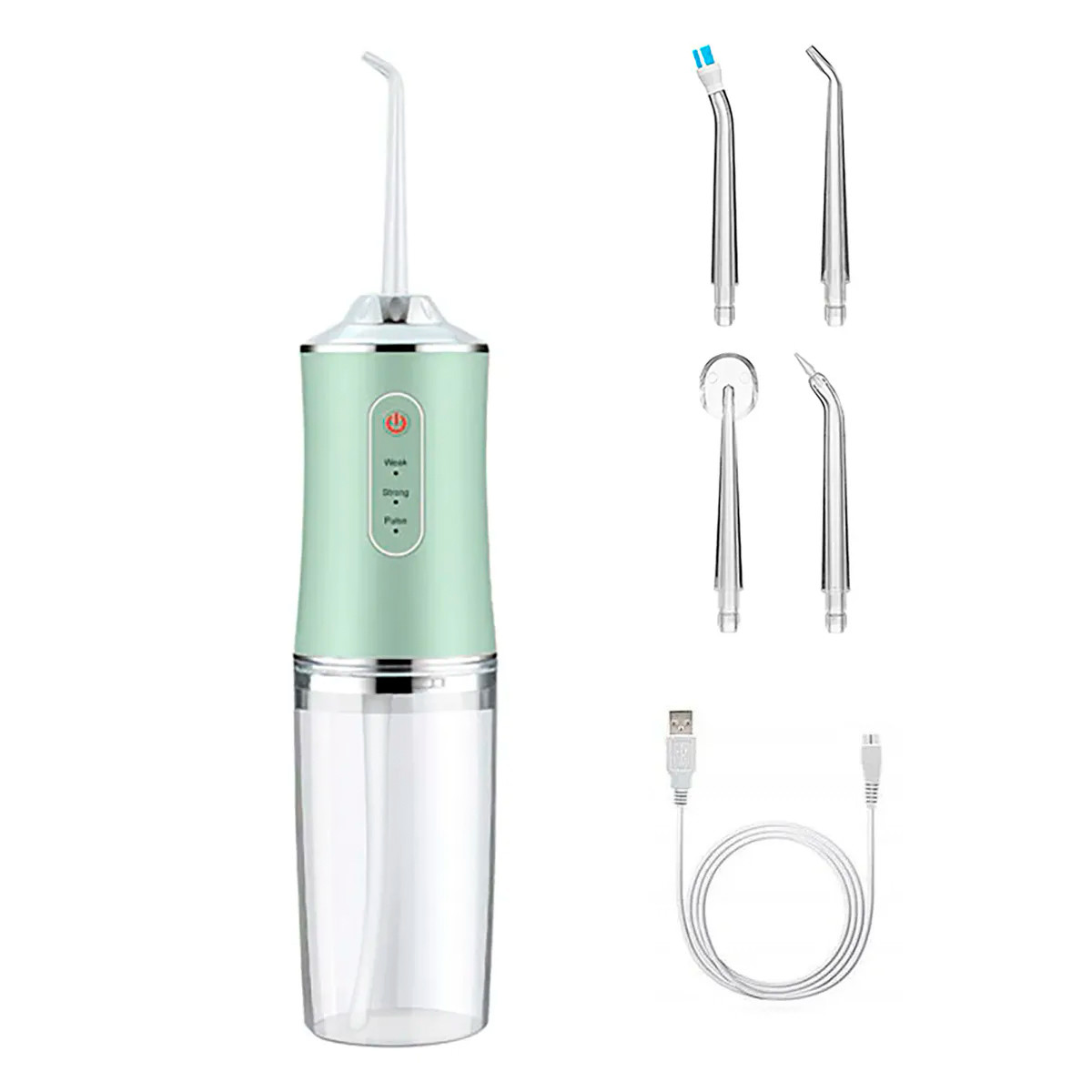 Ирригатор для полости рта Oral Irrigator 4 насадки 220 мл - фото 3 - id-p158808016