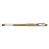 Ручка гелевая SIGNO NOBLE METAL (0,8 мм) (Золотая), фото 2