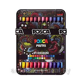 Набор пастелей Mitsubishi Pencil POSCA (24 цвета)
