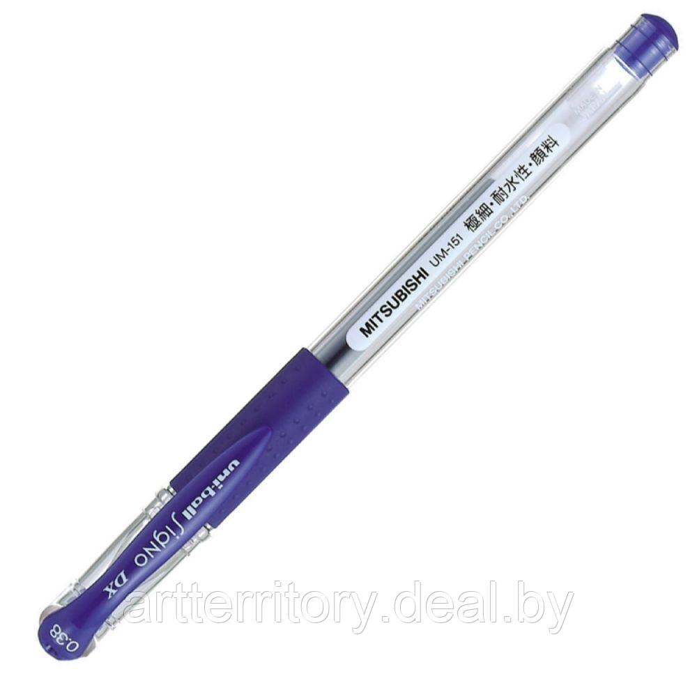 Ручка гелевая Mitsubishi Pencil UM-151, 0.38 мм. (синяя) - фото 1 - id-p158816773