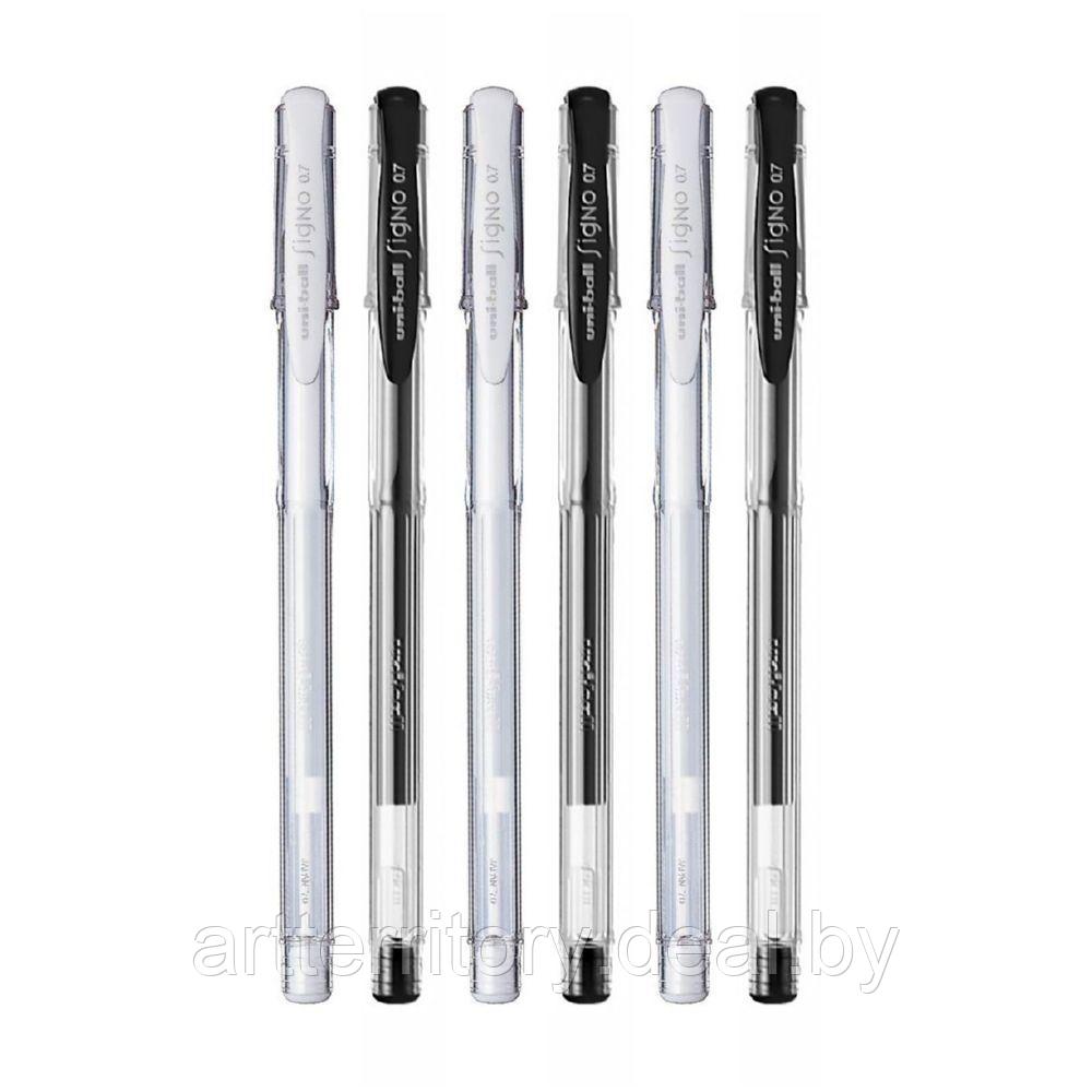 Ручка гелевая Mitsubishi Pencil SIGNO UM-100, 0.7 мм. (белый) - фото 2 - id-p158816777