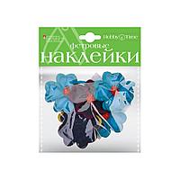 Декоративные наклейки из фетра HobbyTime, набор № 17 "Цветы, божьи коровки" (5 видов)