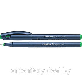 Ручка капиллярная Schneider TopBall 857 (0,6 мм) (зелёная)