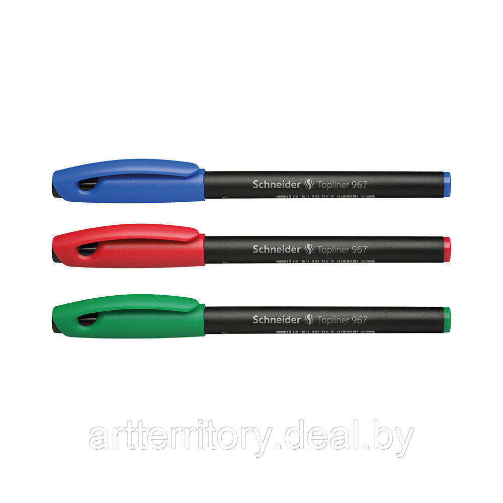 Ручка капиллярная Schneider Topliner 967 (фетровый наконечник, 0,4 мм) (зеленая) - фото 2 - id-p158813777