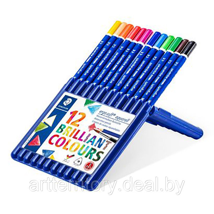 Набор акварельных карандашей STAEDTLER (12 цветов в пластиковом пенале)