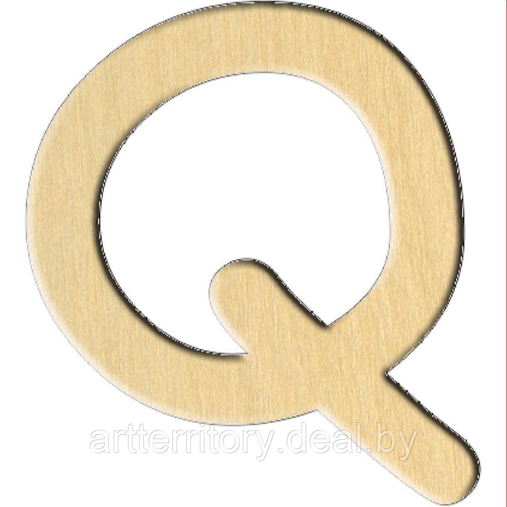 Заготовка деревянная "Буква Q (английская)" 3,2х3,5 см - фото 1 - id-p158814905