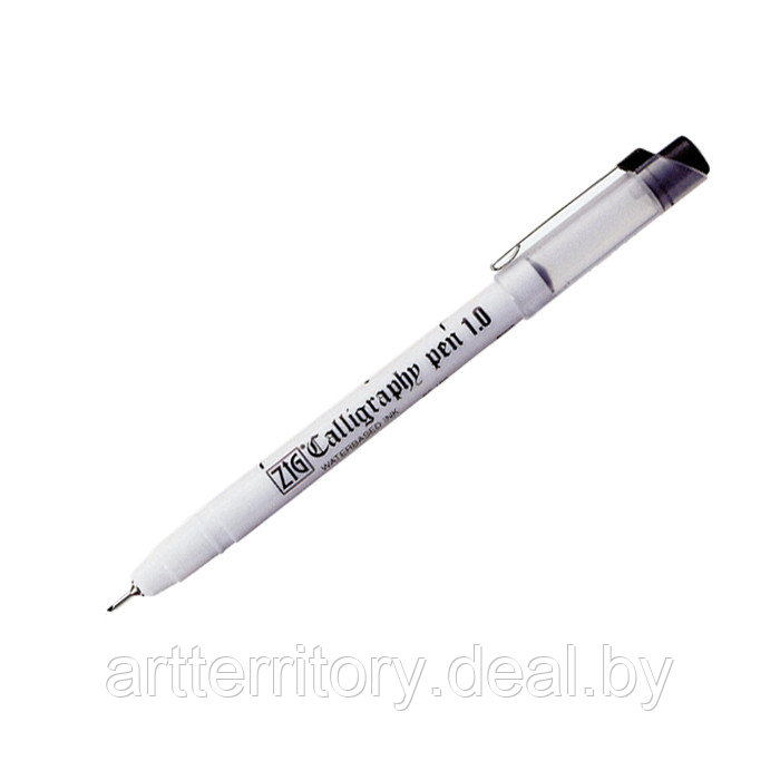Ручка капиллярная для каллиграфии "ZIG CALLIGRAPHY PEN", перо 1мм (зеленый)