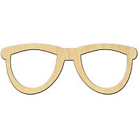 Заготовка деревянная "Солнечные очки" 12*4,5 см