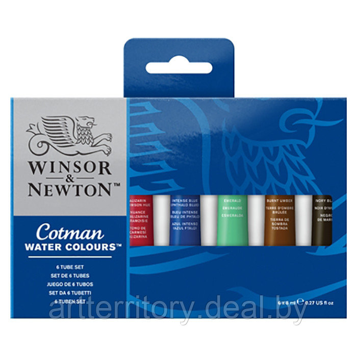 Набор акварели Cotman, "Winsor & Newton" (6 цветов, туба 8 мл.) - фото 1 - id-p158814018