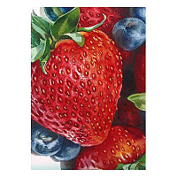 "Спелые ягоды" 20х30, картина стразами