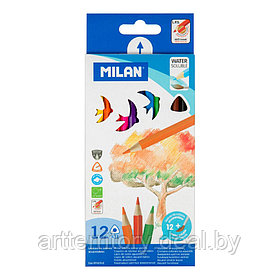 Набор акварельных карандашей "MILAN" (12 цветов)
