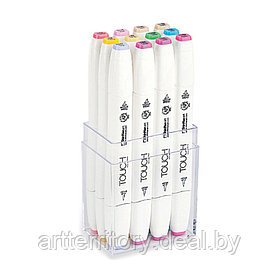 Набор маркеров Touch BRUSH 12 цветов (P пастельные тона)