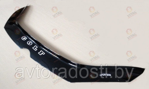 Дефлектор капота для Volkswagen Golf VI (2009-2012) / Фольксваген Гольф [VW 25] VT52 - фото 1 - id-p75800431