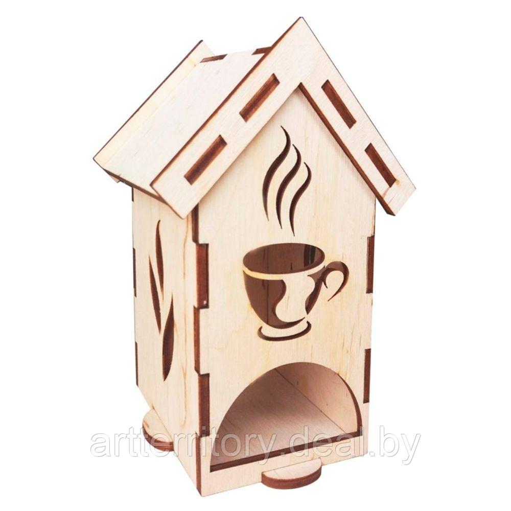 Заготовка деревянная "Чайный домик с узором "Чашка" - фото 1 - id-p158815227
