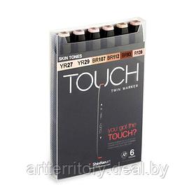 Набор маркеров Touch TWIN 6 цветов (телесные тона B)