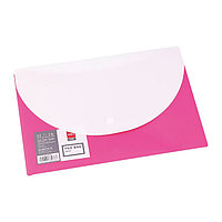 Папка-конверт DELI рио на кнопке А4, розовая