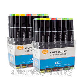 Finecolour набор маркеров Brush Marker, 48 штук