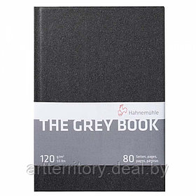 Скетчбук The Grey Book Hahnemuhle, A4, 40 листов, 120г/м2 (серая бумага)