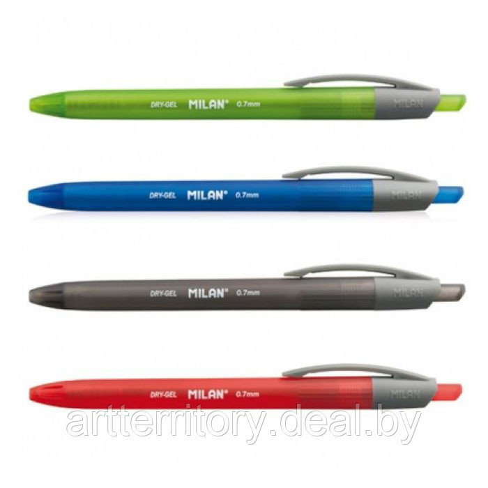 Ручка гелевая "MILAN DRY-GEL" (красная) - фото 2 - id-p158812442